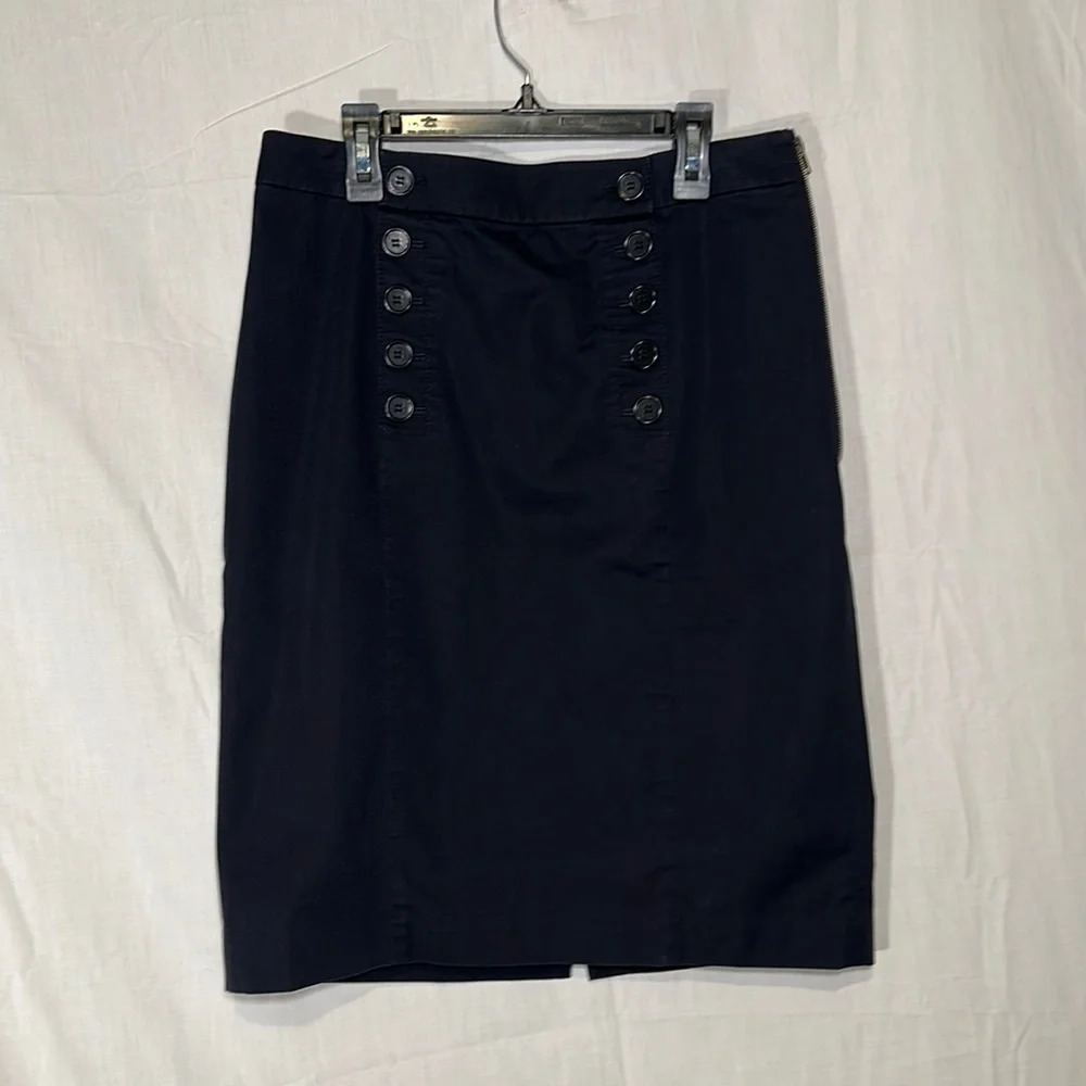 dark blue Ann Taylor pencil skirt size 6